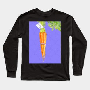 EAT MORE PLANTS - CARROTS IN WATERCOLOR Long Sleeve T-Shirt